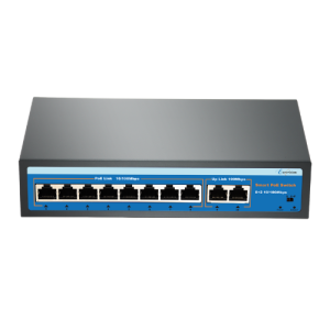EV-F0820FBL-A 8 Port PoE+ Switch with 250m Transmission & Isolated VLAN