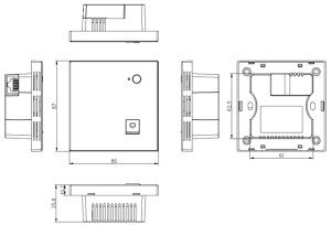 Genata GNT-AP670 Dual-Band Wall Access Point with Smart PoE Power Supply 4 GNT AP670