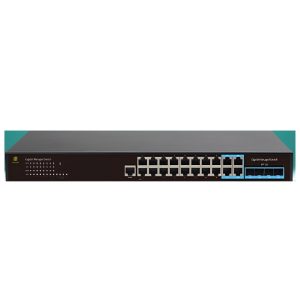 Genata GNT-G5420GC 20 Port Gigabit Managed Network Switch with 4 SFP Ports