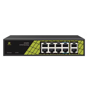 Genata GNT-P9828V6 10 Port PoE CCTV Network Switch with AI Watchdog