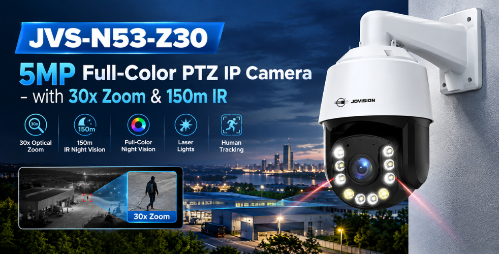 JVS N53 Z30 5MP Full Color PTZ IP Camera slider Image